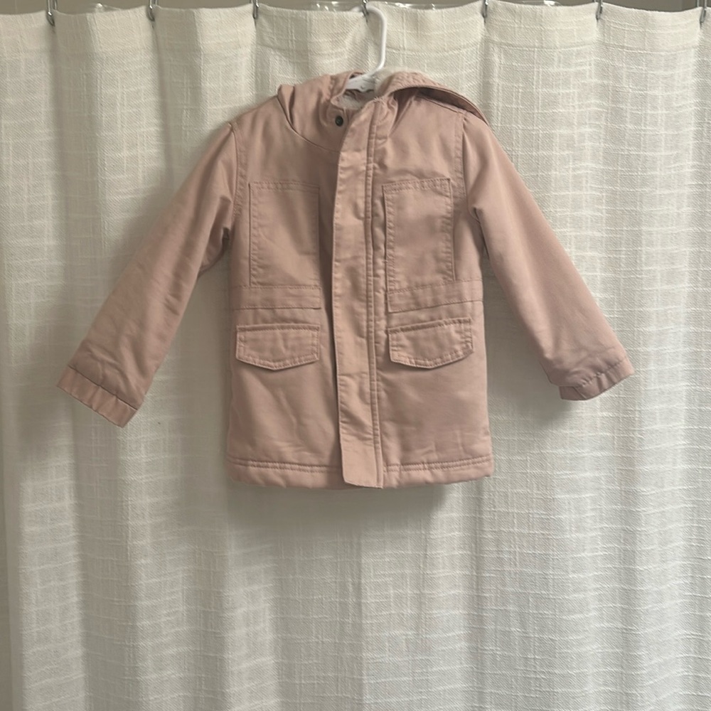 Fleece lined coat